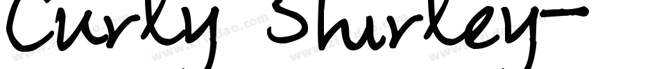 Curly Shirley字体转换